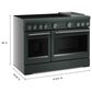 KitchenAid 6.3 Cu. Ft. Freestanding Commercial-Style Induction Range with Griddle in Juniper, , large