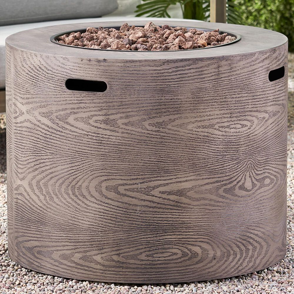 Noble House Senoia 40000 BTU Round Firepit in Brown, , large