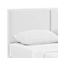 Modway Della Vinyl Platform King Bed in White, , large
