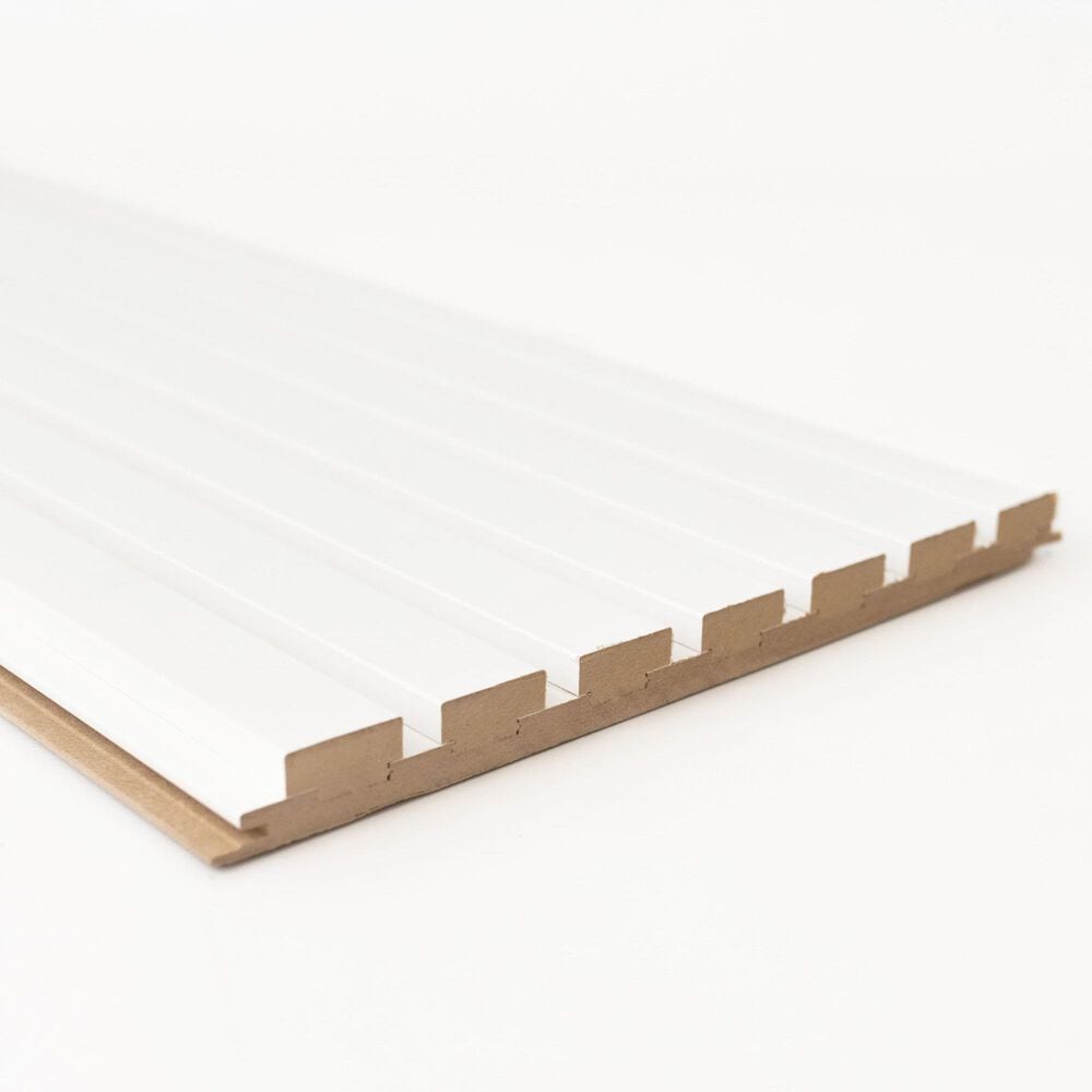 Paramount White 11.8" x 109" Wall Panel, , large