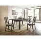 Mayberry Hill Nathan Dining Table and 4 Chairs in Black and Gray, , large