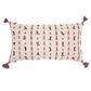 Rizzy Home Geometric 14" x 26" Down Filled Pillow in Natural and Red, , large