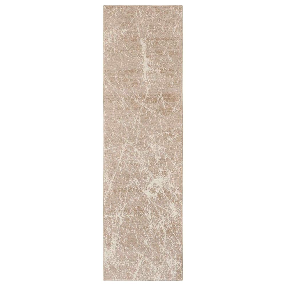 Nourison Exhale 2"2" x 7"6" Mocha and Ivory Runner, , large