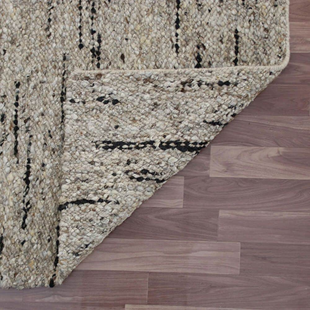 L&amp;R Resources Kingston Abstract 5&#39; x 7&#39;9&quot; White and Black Area Rug, , large