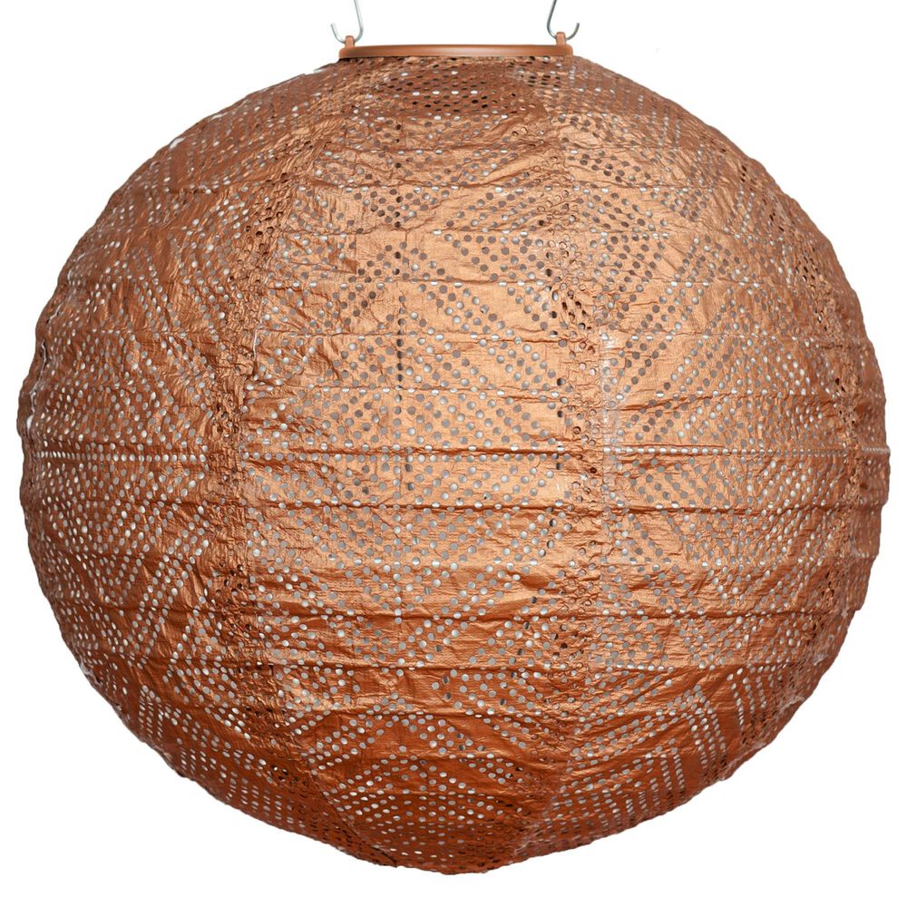 Allsop Soji Stella Market Solar Lantern in Copper, , large