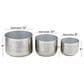 Maple and Jade Planter in Brushed Silver (Set of 3), , large