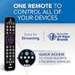 RCA Universal 4-Device Rechargeable Remote in Black, , large