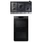 Samsung 2-Piece Kitchen Package with 30" Matte Black Steel Double Wall Oven and 36" Stainless Steel Smart Gas Cooktop, , large