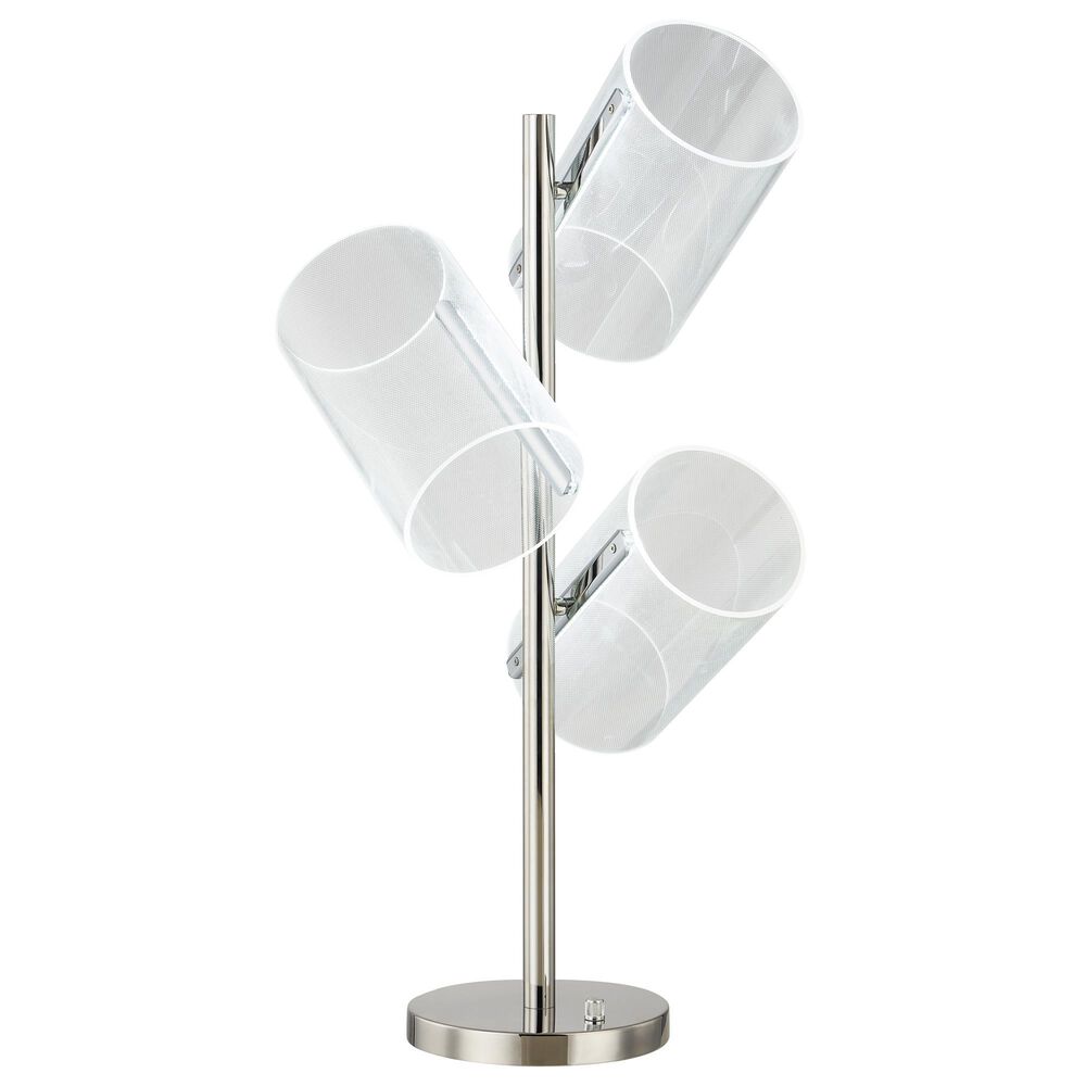 Anthony California 30.5" Table Lamp with Acrylic Shade in Chrome, , large