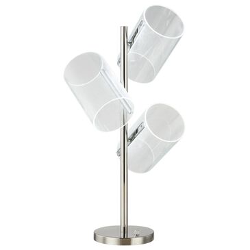 Anthony California 30.5" Table Lamp with Acrylic Shade in Chrome, , large