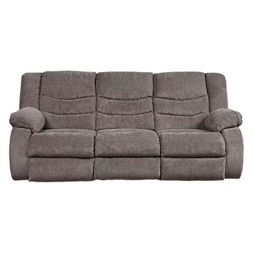 Ashley Tulen Manual Reclining Sofa in Gray, , large