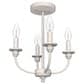 Hunter Southcrest 4-Light Semi-Flush Mount in Distressed White, , large