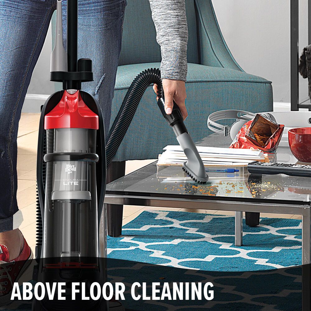 Dirt Devil Endura Lite Upright Vacuum in Black and Red, , large