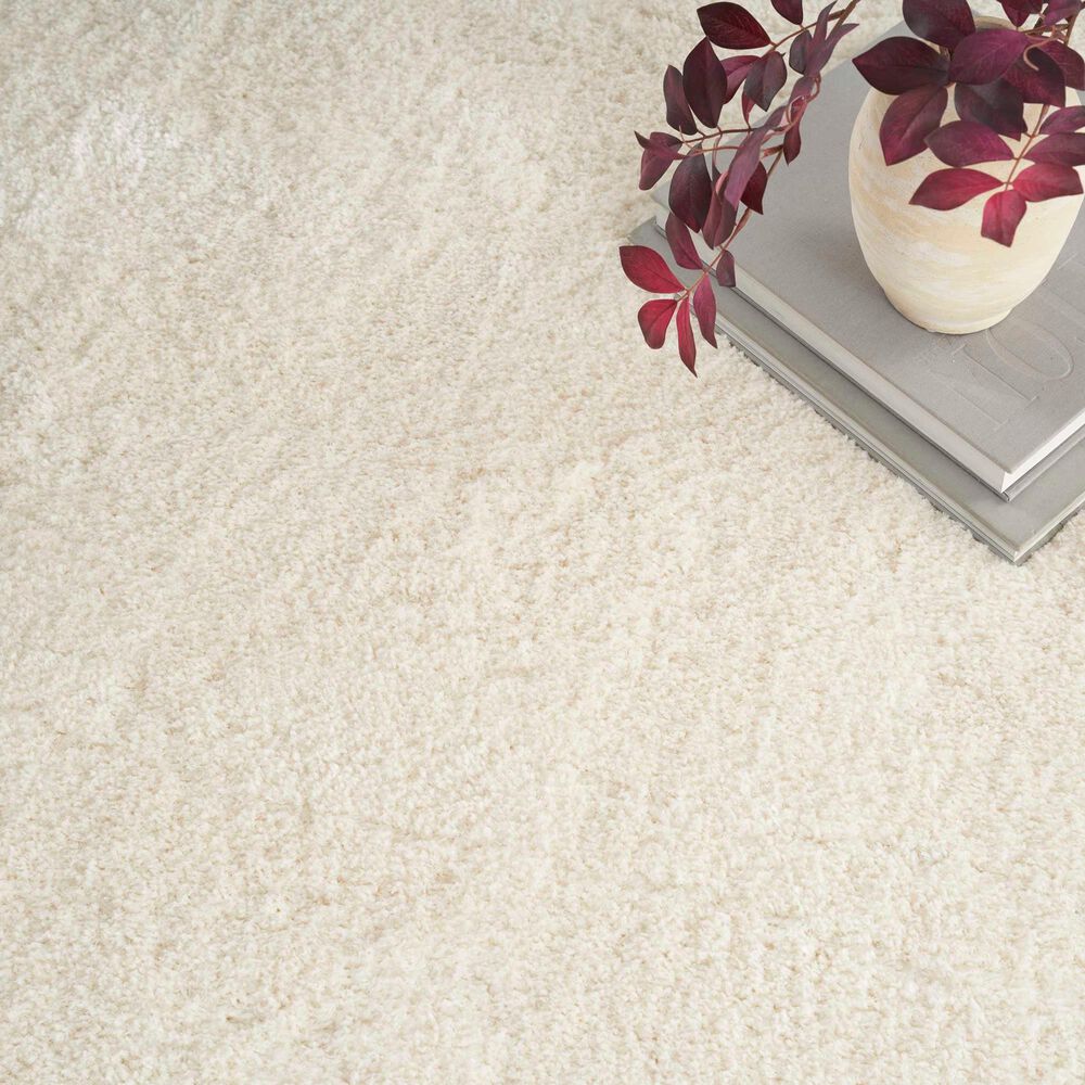 Nourison Dreamy Shag Solid 6&#39;7&quot; x 9&#39;2&quot; Ivory Area Rug, , large