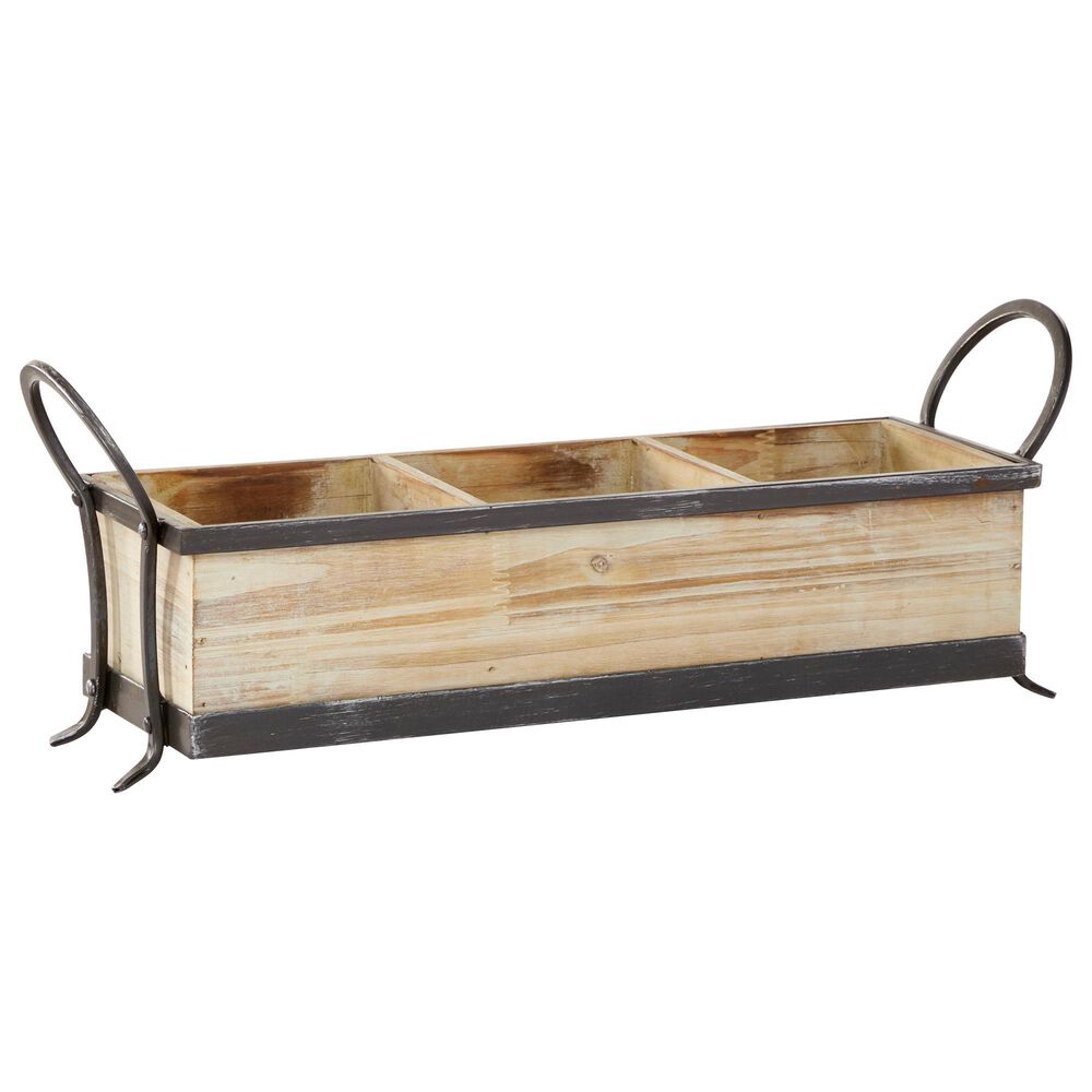 Maple and Jade 8" x 22" Tray in Brown, , large