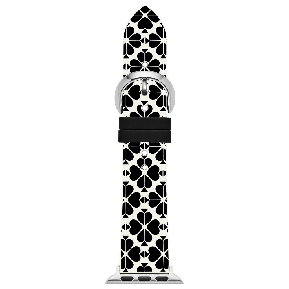 Kate Spade New York 38/40mm Silicone Apple Watch Band in Black, , large