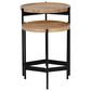Linon Home Decor Evanston 2-Piece Nesting Table Set in Natural and Black, , large