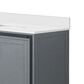 Lexora Home Ziva 84" Double Bathroom Vanity in Dark Grey with 2 cm White Quartz Top and Rectangular Sinks, , large