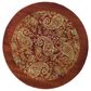 Safavieh Lyndhurst 8" Round Red and Multicolor Area Rug, , large