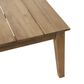 Hearth and Haven Outdoor Coffee Table with Slatted Top in Light Brown, , large