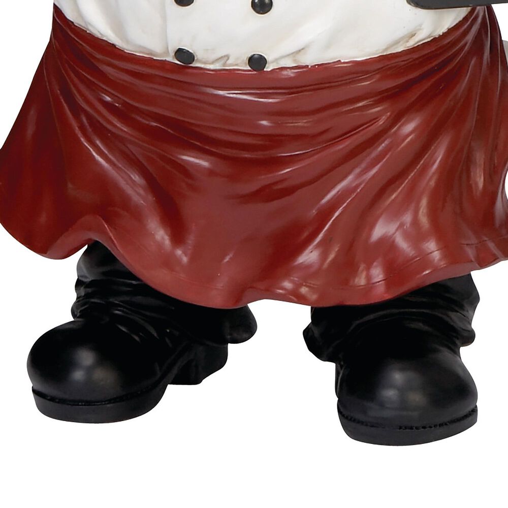Maple and Jade Polystone Chef Decorative Sign in Black, Red and White, , large