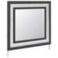 Ashley Zuraleus Dresser Mirror in Matte Black, Chrome and Silver, , large