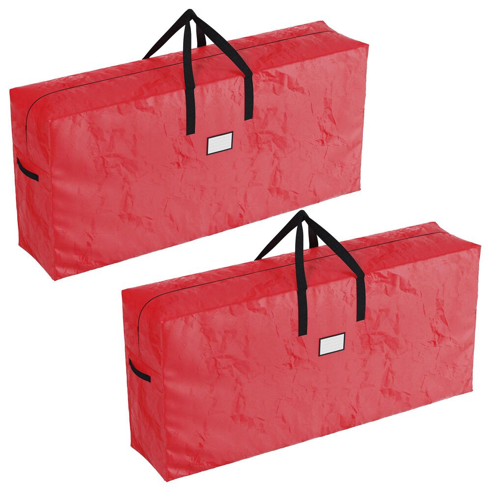 Timberlake Christmas Tree Storage Bag in Red &#40;Set of 2&#41;, , large