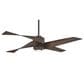 Minka-Aire Artemis IV 64" Ceiling Fan with LED Light and Toned Tobacco Blades in Oil Rubbed Bronze, , large