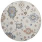 37B Hatay HY4 8" Round Ivory Area Rug, , large