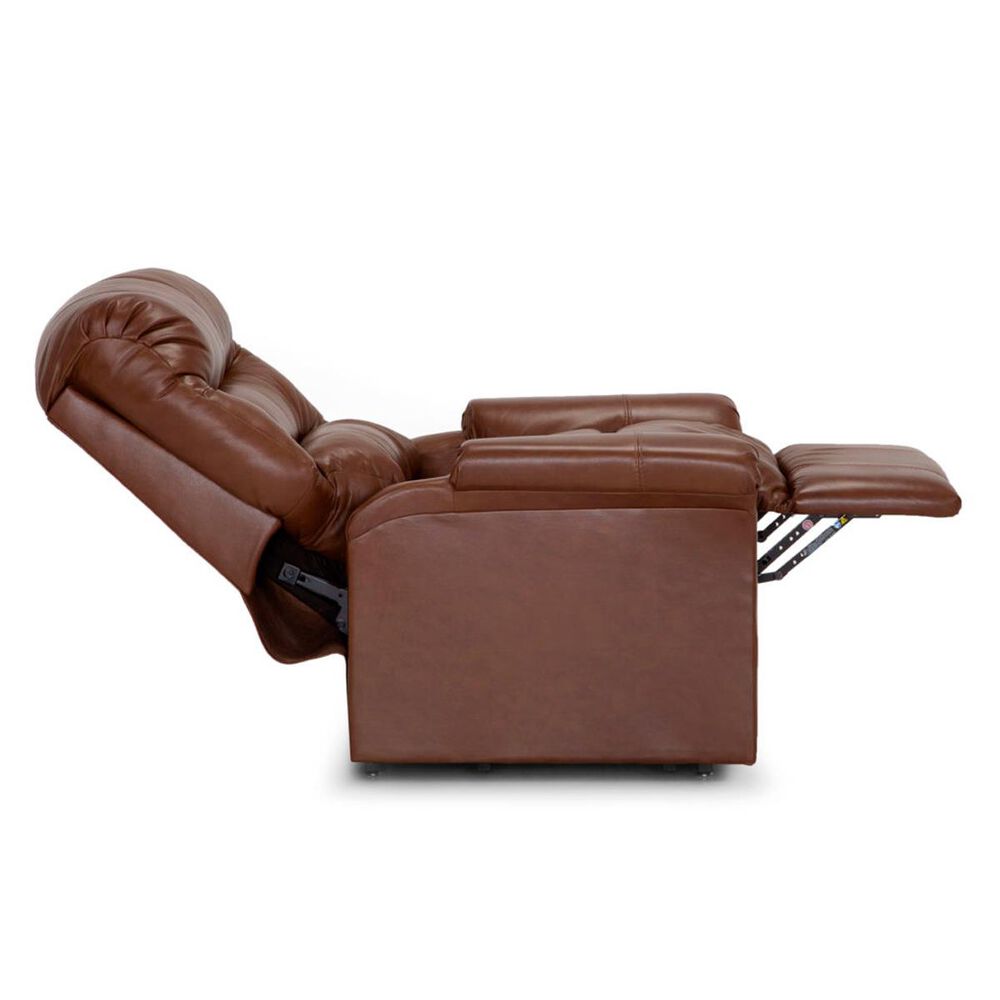Moore Furniture Hewett Lift Recliner with Heat and Massage in Whiskey Brown, , large