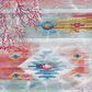 Safavieh Barbados Tropical Abstract 8" x 10"5" Light Blue and Pink Indoor/Outdoor Area Rug, , large