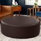 Jaxx Candler Round Ottoman in Chocolate, , large