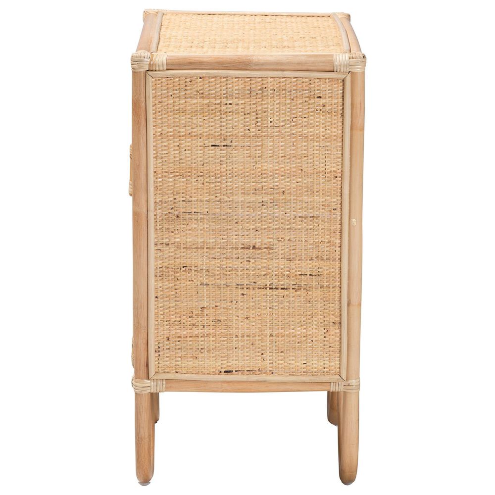 Baxton Studio Acelin 2-Shelf Nightstand in Natural Brown, , large