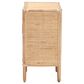 Baxton Studio Acelin 2-Shelf Nightstand in Natural Brown, , large