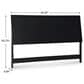 Ashley Danziar Queen Panel Headboard in Matte Black, , large