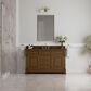James Martin Vanities Brookfield 60" Single Bathroom Vanity in Honey Oak with 3 cm Charcoal Soapstone Quartz Top and Rectangular Sink, , large