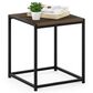 HOMLUX 1-Tier End Table in Columbia Walnut and Black, , large