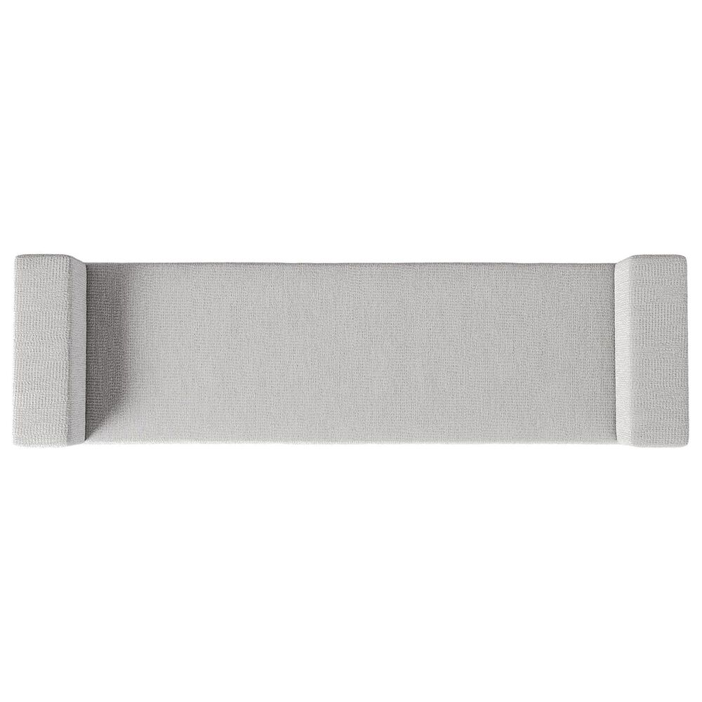 Bernhardt Stratum Upholstered Bench in Polished Nickel, , large
