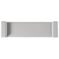 Bernhardt Stratum Upholstered Bench in Polished Nickel, , large