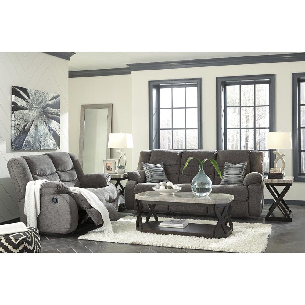 Ashley Tulen Reclining Loveseat in Gray, , large