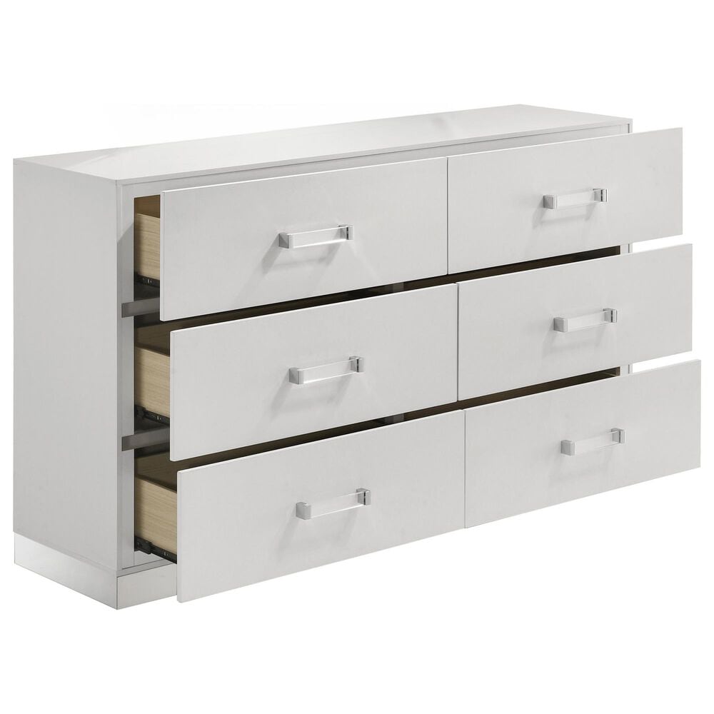New Heritage Europa 6-Drawer Dresser in White, , large