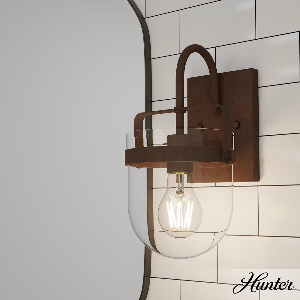 Hunter Karloff Sconce in Textured Rust, , large