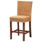 Baxton Studio Racquel Counter Stool in Natural and Walnut Brown, , large