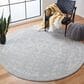 Safavieh Tulum TUL268F 3" Round Grey and Ivory Area Rug, , large