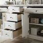 James Martin Vanities Bristol 72" Double Bathroom Vanity in Bright White with 3 cm Victorian Silver Quartz Top and Rectangular Sinks, , large