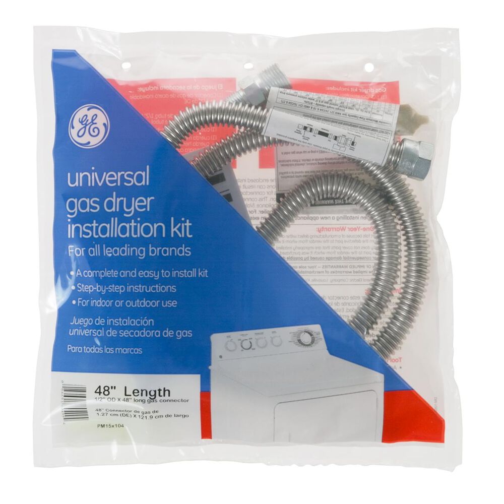 GE Appliances 48" Universal Gas Dryer Installation Kit, , large
