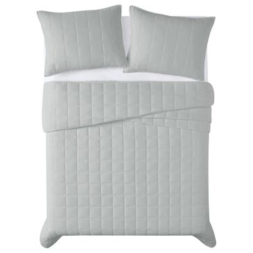 Pem America Truly Calm Silver Cool 2-Piece Twin/Twin XL Quilt Set in Grey, , large