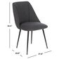Safavieh Foster Dining Chair in Navy /Black, , large