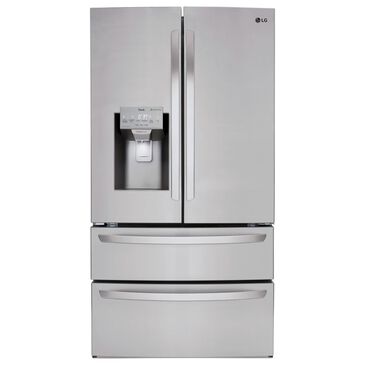 LG 28 Cu. Ft. Capacity 4-Door French Door Refrigerator in Stainless Steel, , large
