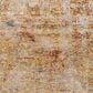 Surya Mona Lisa Abstract 5"3" Round Tan, Mustard, Olive, Sage, Brick Red, Dark Blue and Burgundy Area Rug, , large